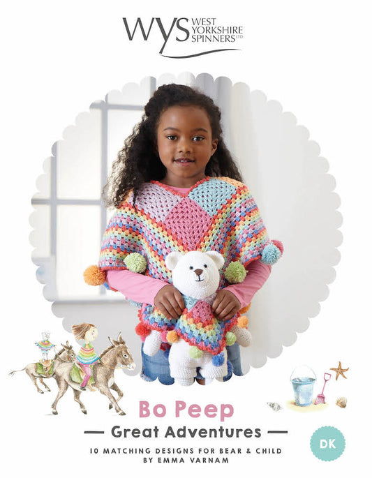 WYS Bo Peep Great Adventures Crochet Book by Emma Varnam - valleywools