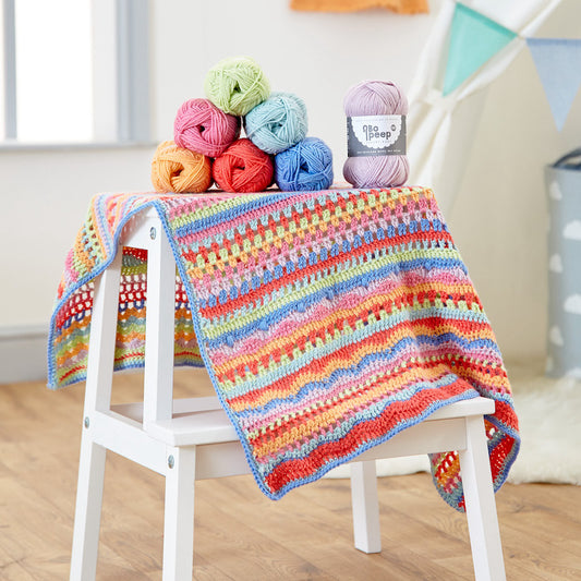 WYS Crochet Carousel Baby Blanket Pattern - valleywools