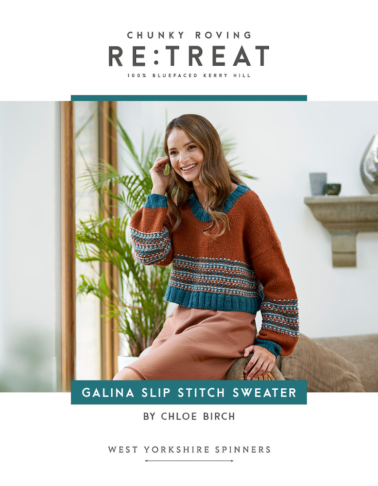 WYS Re:Treat Pattern - Galina Slip Stitch Sweater by Chloe Birch - valleywools