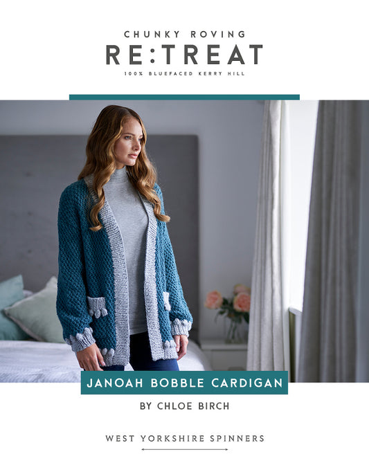 WYS Re:Treat Pattern - Joanoah Bobble Cardigan by Chloe Birch - valleywools