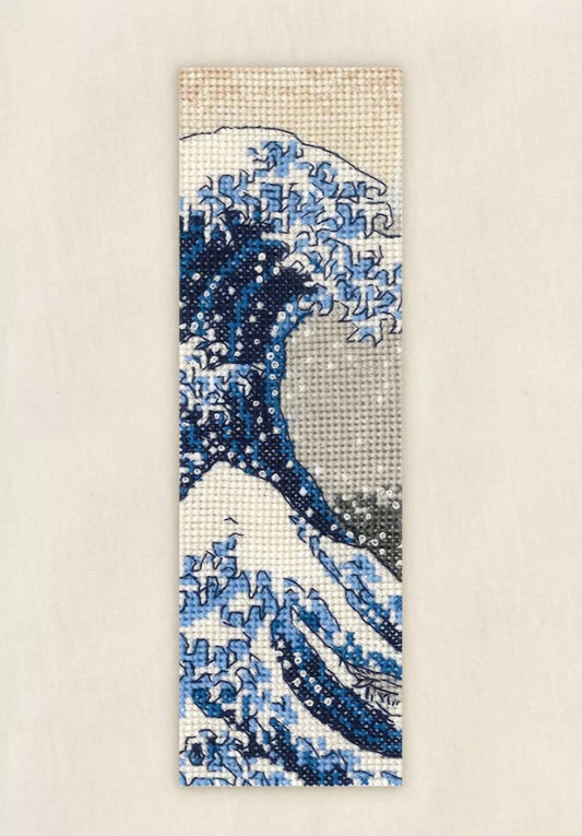 DMC The Great Wave by Katsushika Hokusai, Bookmark Cross Stitch Kit