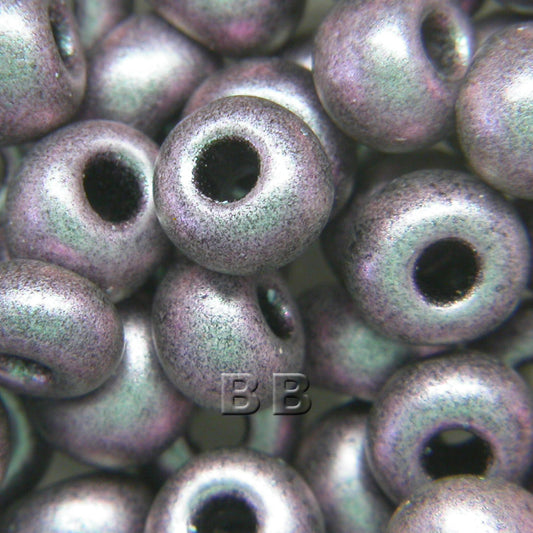 Lilac-Blu Metallic Beads - valleywools