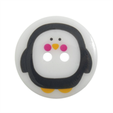 Christmas Printed Button - Penguin - valleywools