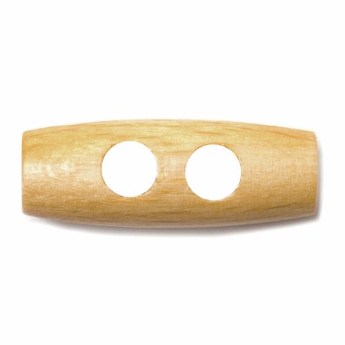 Wooden Two Hole Toggle, 30mm - valleywools