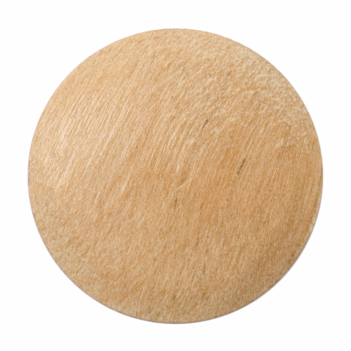 Round Wooden Button with Shank, size 23mm - valleywools