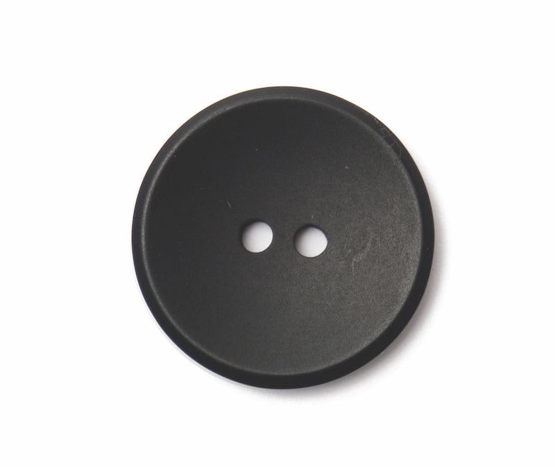 ABC Loose Buttons Black Plain 25mm - valleywools