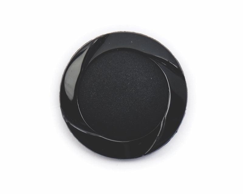 ABC Loose Buttons Black Cut Sides 23mm - valleywools