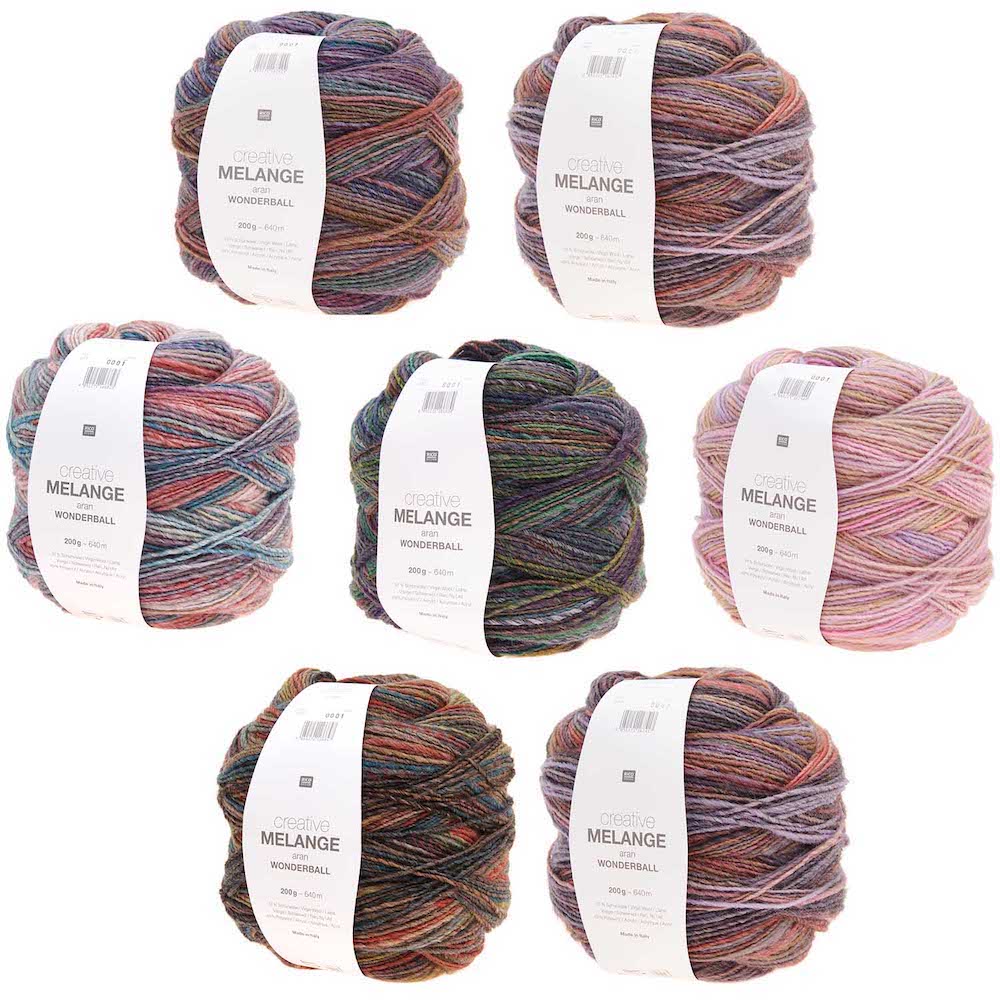 Rico Creative Melange Aran Wonderball - valleywools