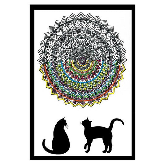 Dream Works Zenbroidery - 4002 Cat Mandala - valleywools