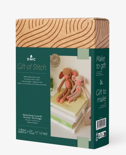 DMC Crochet Kit - Monkey Friends - Gift of Stitch - valleywools