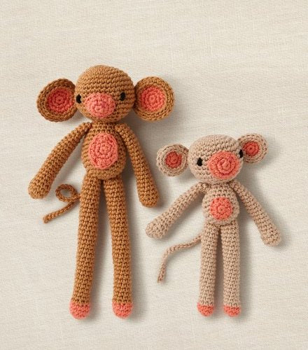 DMC Crochet Kit - Monkey Friends - Gift of Stitch - valleywools