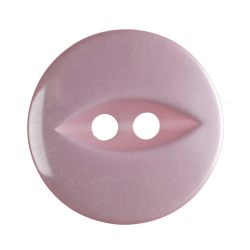 Trimits Polyester Fish Eye Pink Button 16mm - valleywools