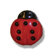 Trimits Ladybird Button 24 lignes/15mm - valleywools