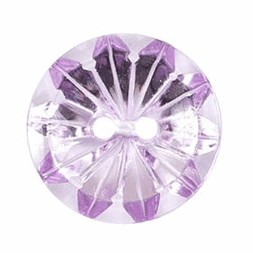 Milward Carded Buttons Lilac Flower Glass Effect 17mm - valleywools