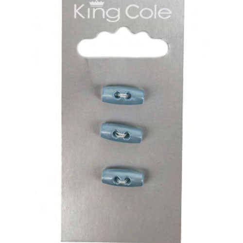 King Cole Carded Buttons Blue Toggles (Small) - valleywools