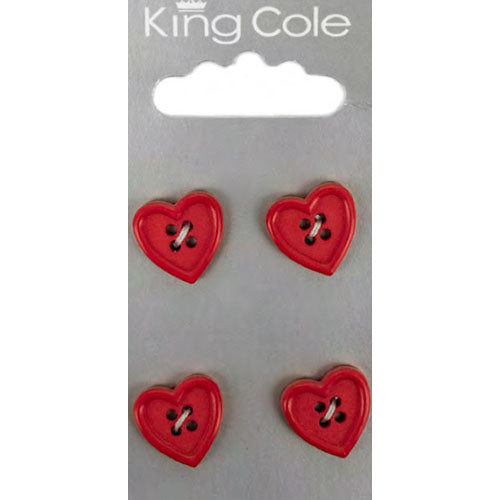 King Cole Carded Buttons Red Heart - valleywools
