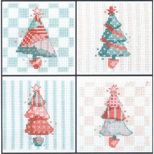 Cinnamon Cat - Patchwork Christmas Cards - valleywools