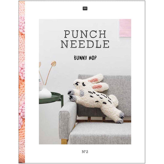 Rico Punch Needle Pattern Book No.2 Bunny Hop - valleywools