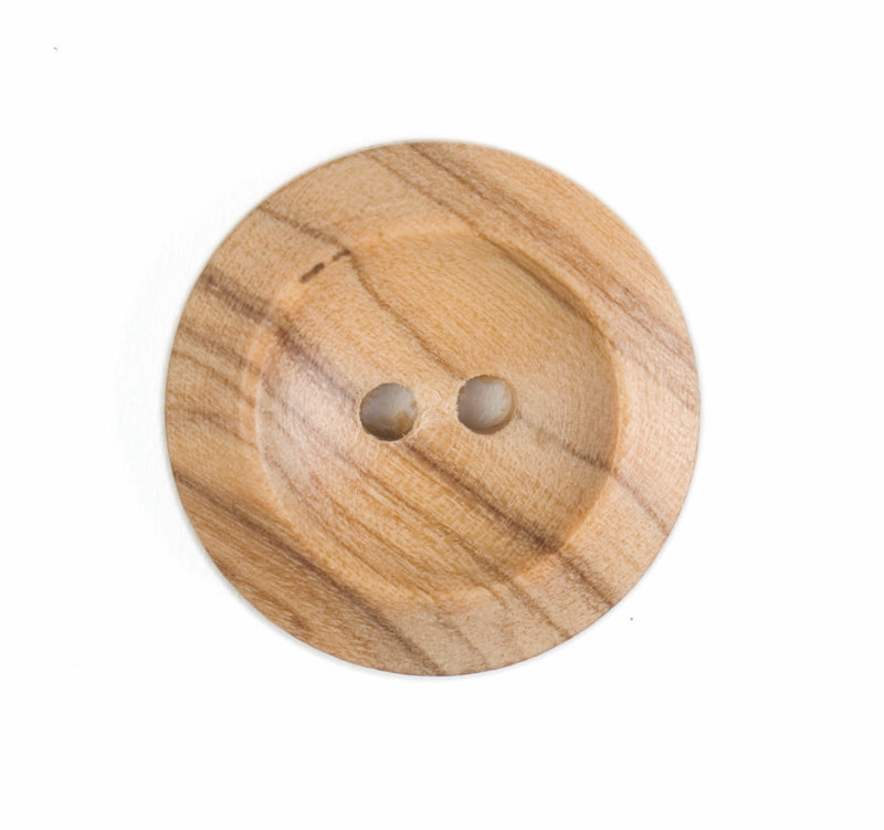 Wooden Round Button (Loose) 23mm - valleywools