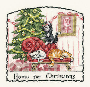 Heritage Crafts Cats Rule 'Home for Christmas' - valleywools