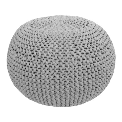 Hoooked - DIY Knit or Crochet Zpagetti Grey Pouf - valleywools